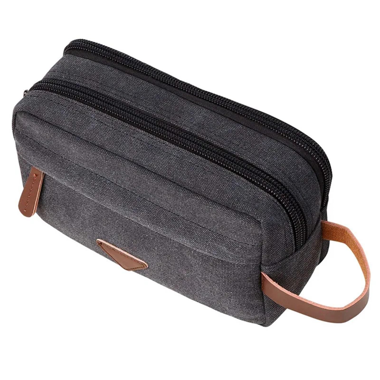 Neceser Bolso de mano for hombre, Kit de aseo, bolsa organizadora de cosméticos, bolsa de viaje de lona, ​​bolsa de lavado impermeable, caja de maquillaje for mujer, estuche de belleza Para Hombre(Bla