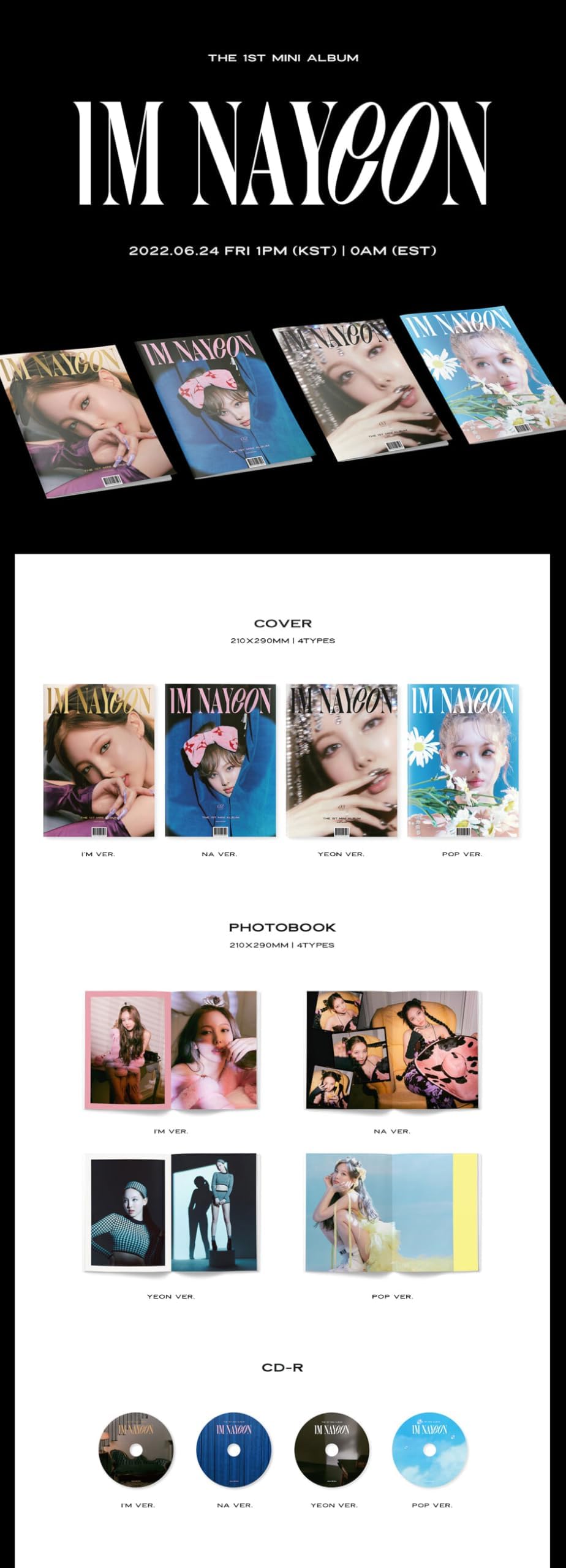 Amazon.co.jp: TWICE Nayeon IM NAYEON I'm Nayeon 1st Album