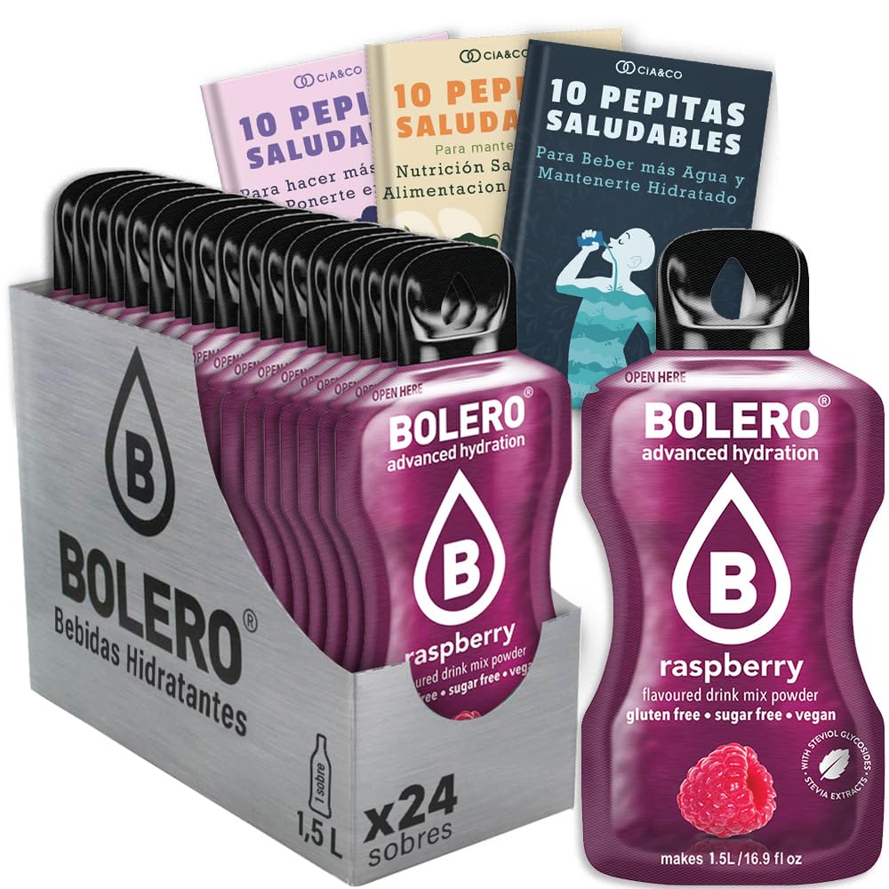 24 x Bebida Bolero COLA Hidratante Sin Azucar (24x9 grs) + 30 Pepitas Saludables para una vida más sana by Cia&Co — view 165