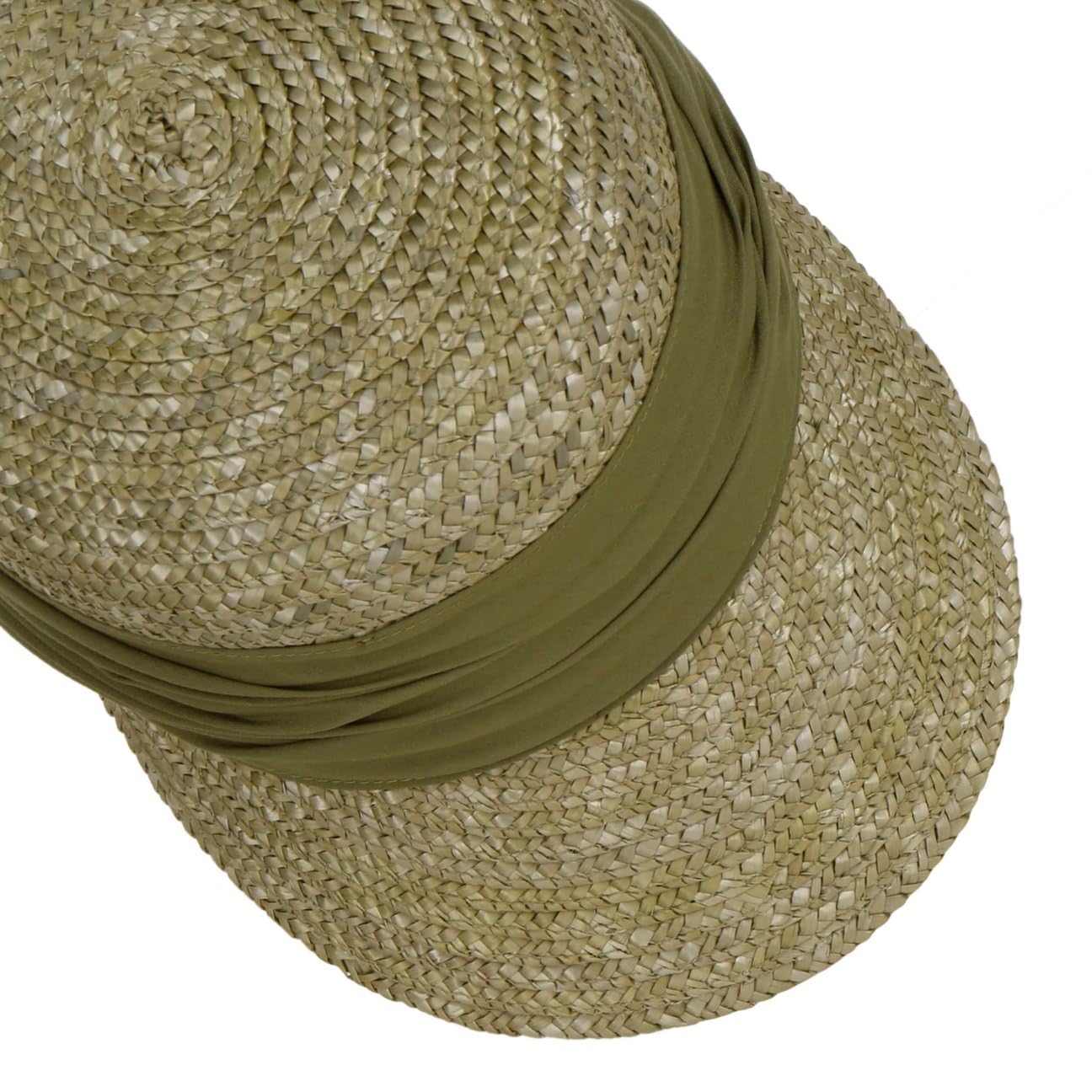 Seeberger Grace Stroh Sonnencap Damen - Sommercap Damencap mit Schirm Sommer Frühling-Sommer - One Size helloliv