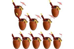 10 Pack 12 Oz Traditional Authentic Cantaritos Jarritos De Barro Mexicanos Para Fiestas