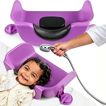 Portable Shampoo Bowl for Kids, Hair Washing Basin for Children Tear Free Hair Washing Station for Kitchen Sink or Bathtub Purple