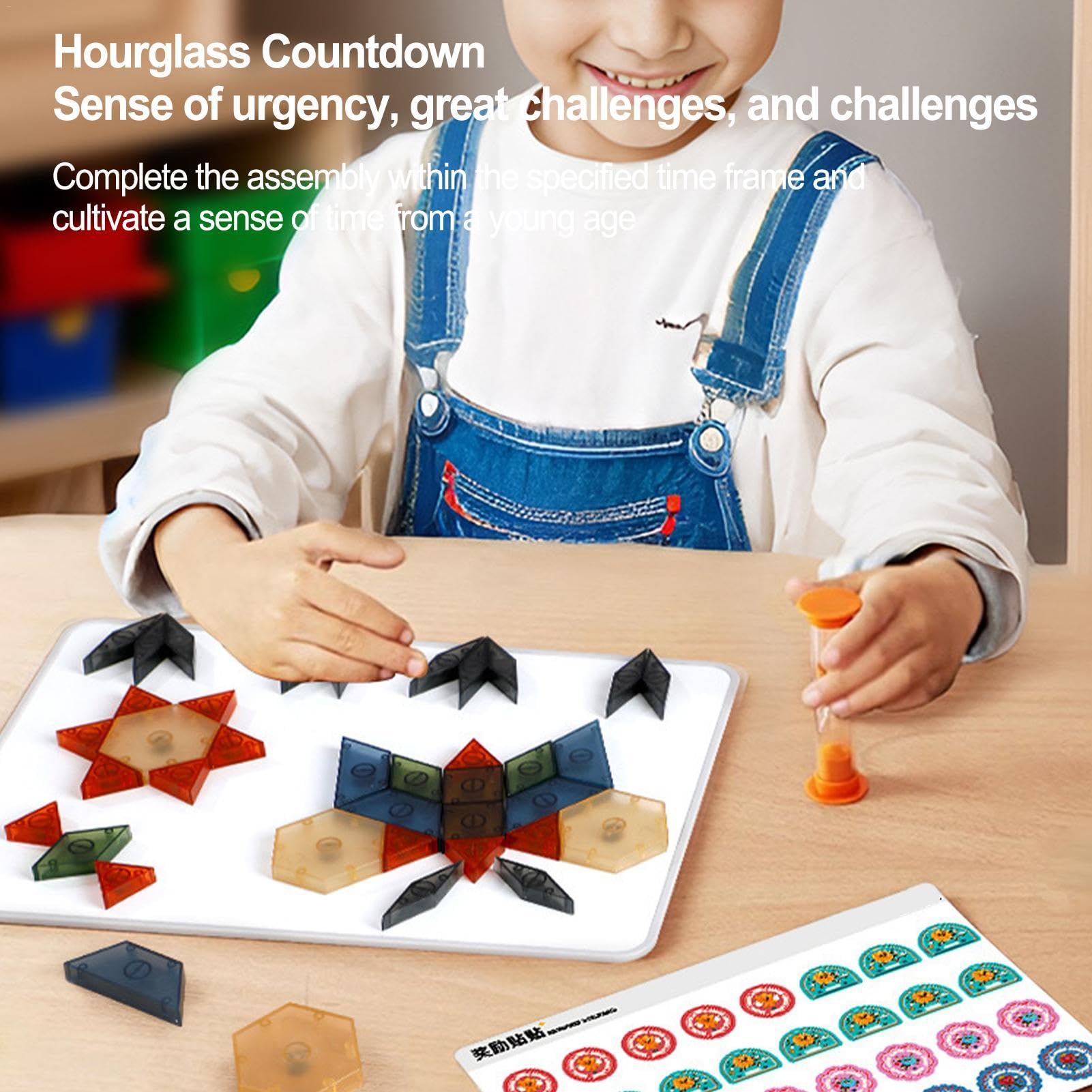 Bloki geometrii magnetycznej, puzzle z tablic? magnetyczn? | Planszowe puzzle edukacyjne,Kreatywny wzór blokuje puzzle, zabawna gra planszowa dla dziecka, ch?opca