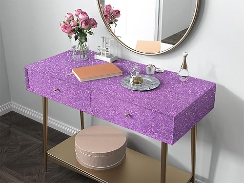 Miniatura 2 de Papel tapiz morado con purpurina para despegar y pegar, papel tapiz autoadhesivo brillante, papel adhesivo extraíble, papel de contacto decorativo,