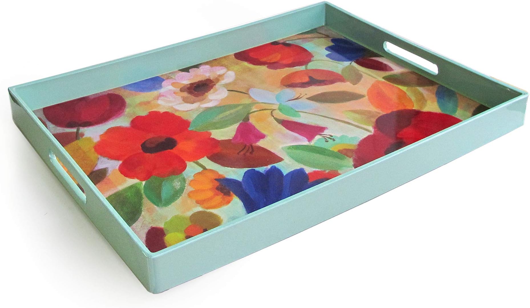 Accents by Jay Rectangular Tray, Summer Floral