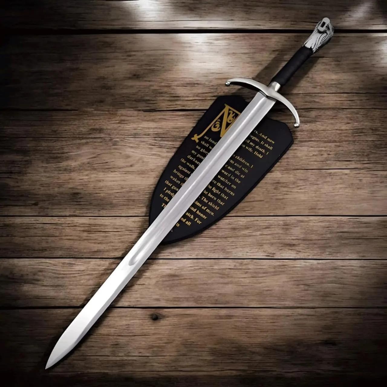 Handmade Jon Snow Replica Sword Long Claw Sword with Wall Plaque, Real Handmade Viking Sword, Prop Steel Replica, GOT Series Replica, Medieval, Collector's Piece, Gift for him