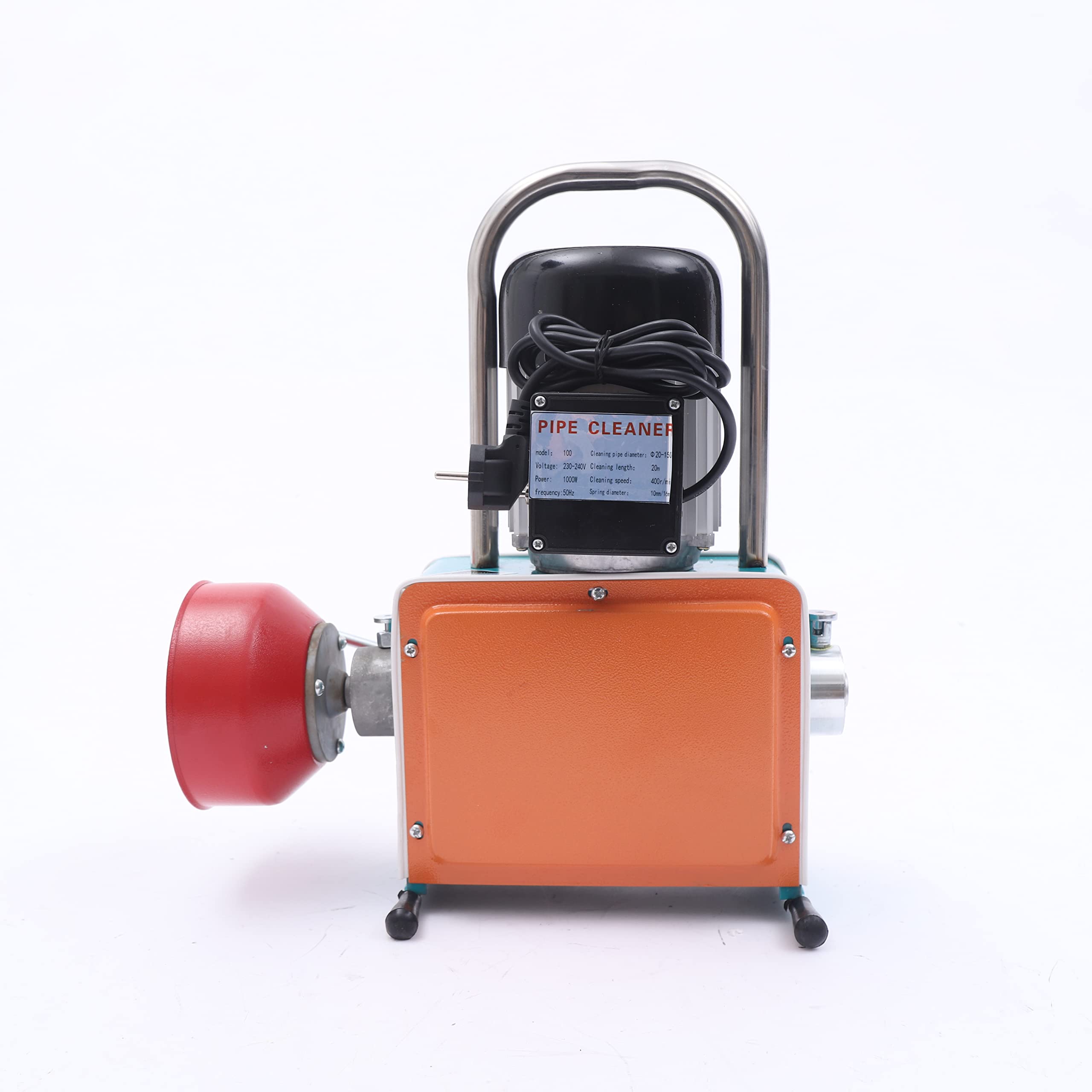 Máquina de limpieza de tuberías eléctrica 230-240 V 1500 W limpiador de tuberías en espiral 16 mm