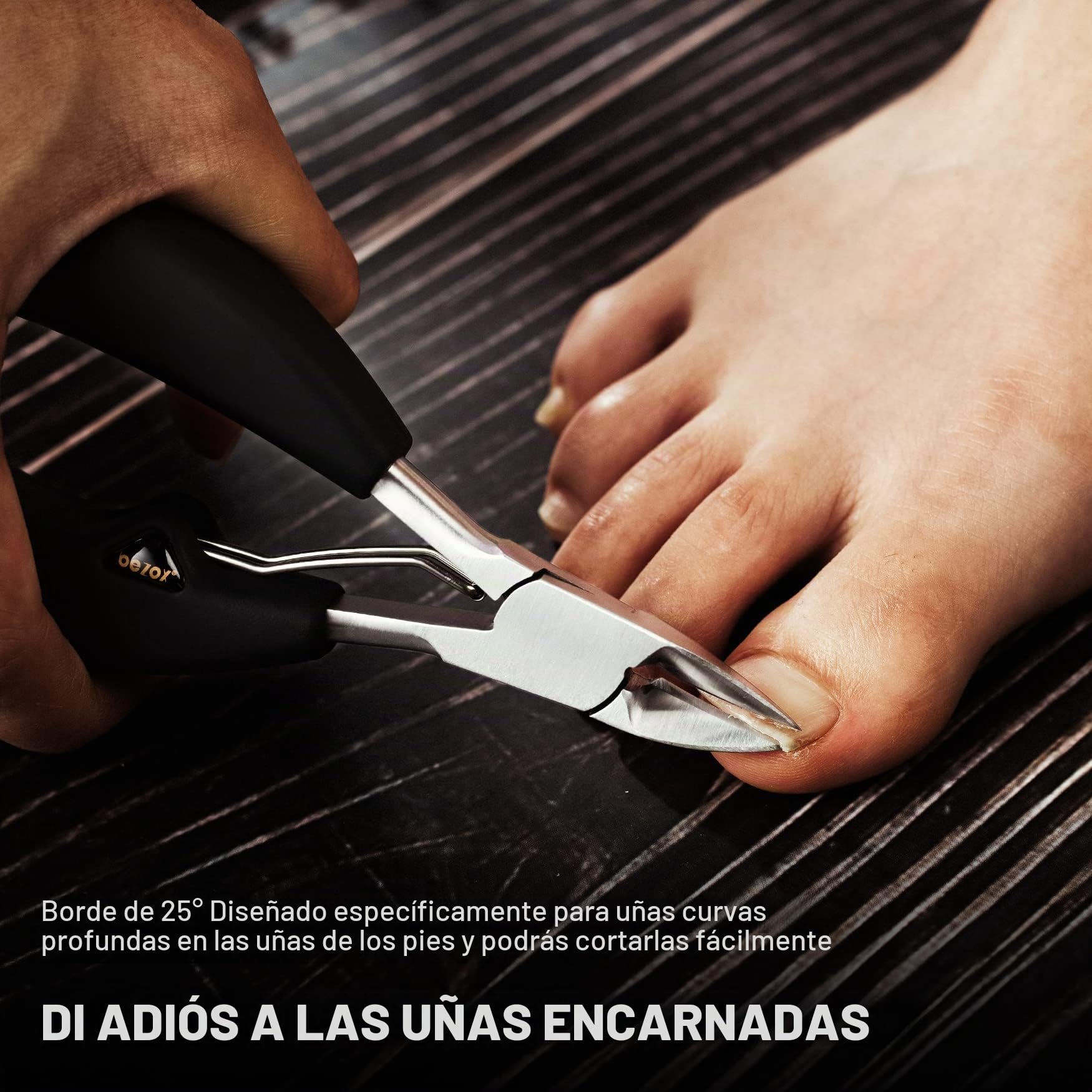 BEZOX Precisión Alicates Cortaúñas de Para Uñas Gruesas o Incrustadas