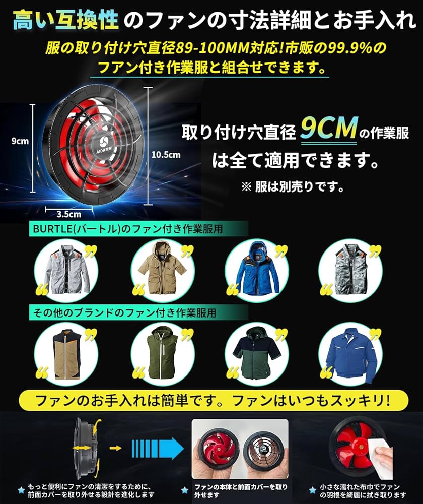 2025年最新モデル！レッドファン＋ブラックバッテリーセット‼︎24V Amazon.co.jp: 【2025年最強 業界超高出力50V】ファンバッテリー