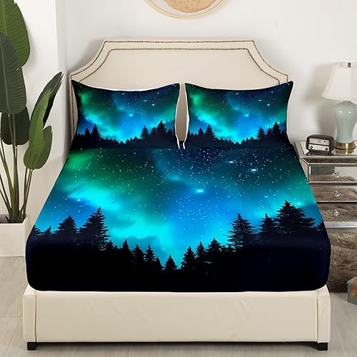 Miniatura 9 de Sábana bajera ajustable de animales tamaño matrimonial con diseño de pingüinos de dibujos animados para niños, juegos de ropa de cama de vaca de las