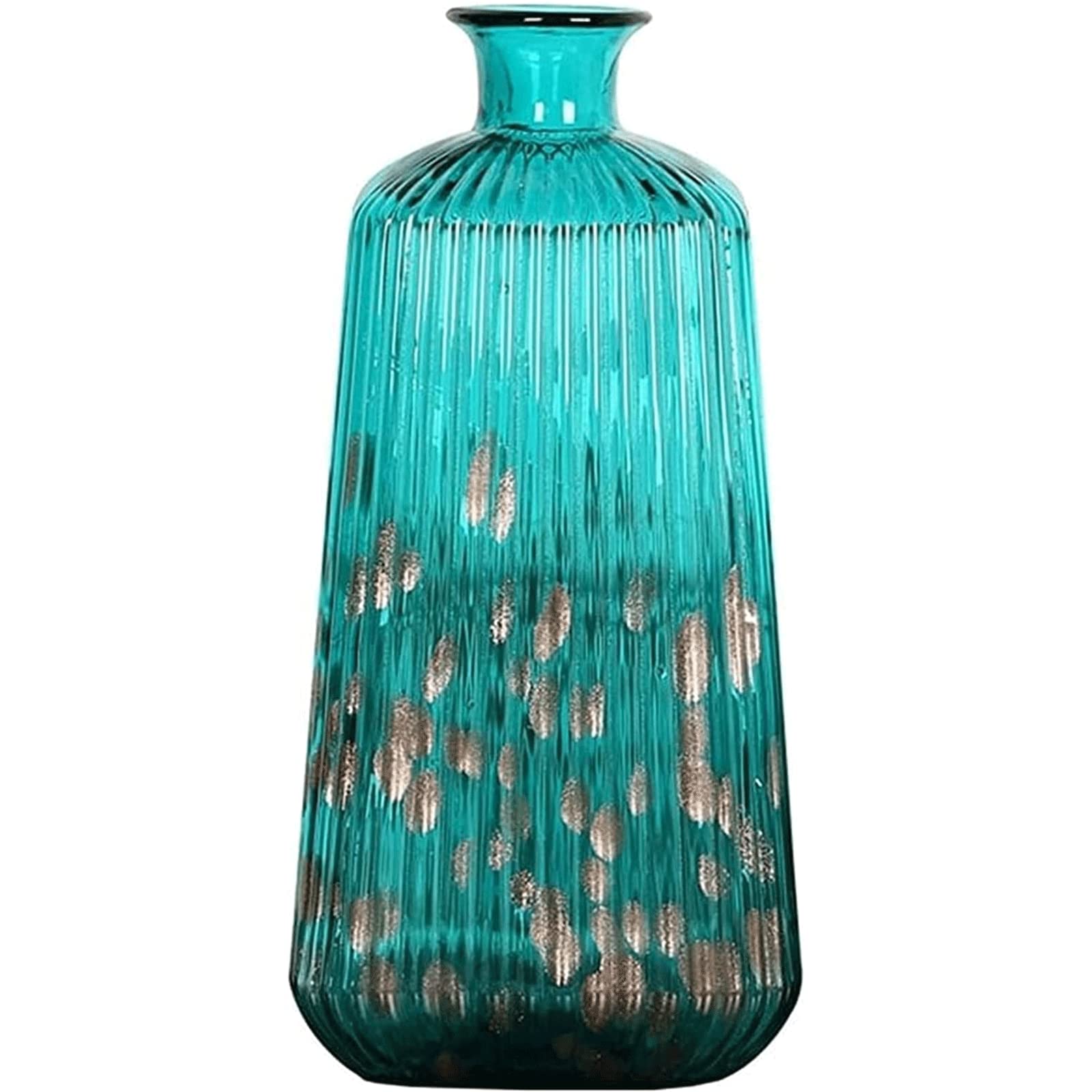 Ngdfgr As Known Fashion Handmade Vase Gradient Emerald Green Flower Vases Fine And Clear Feel Comfortable Glass Straight Hydroponic The Vase Decoration (B),B