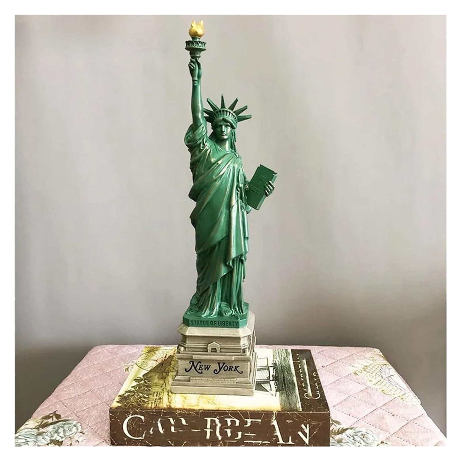 JJJing5 Decor Resin Statue Of Liberty Figurine Decor for Home Decoration Sculpture Nightstand Accessories