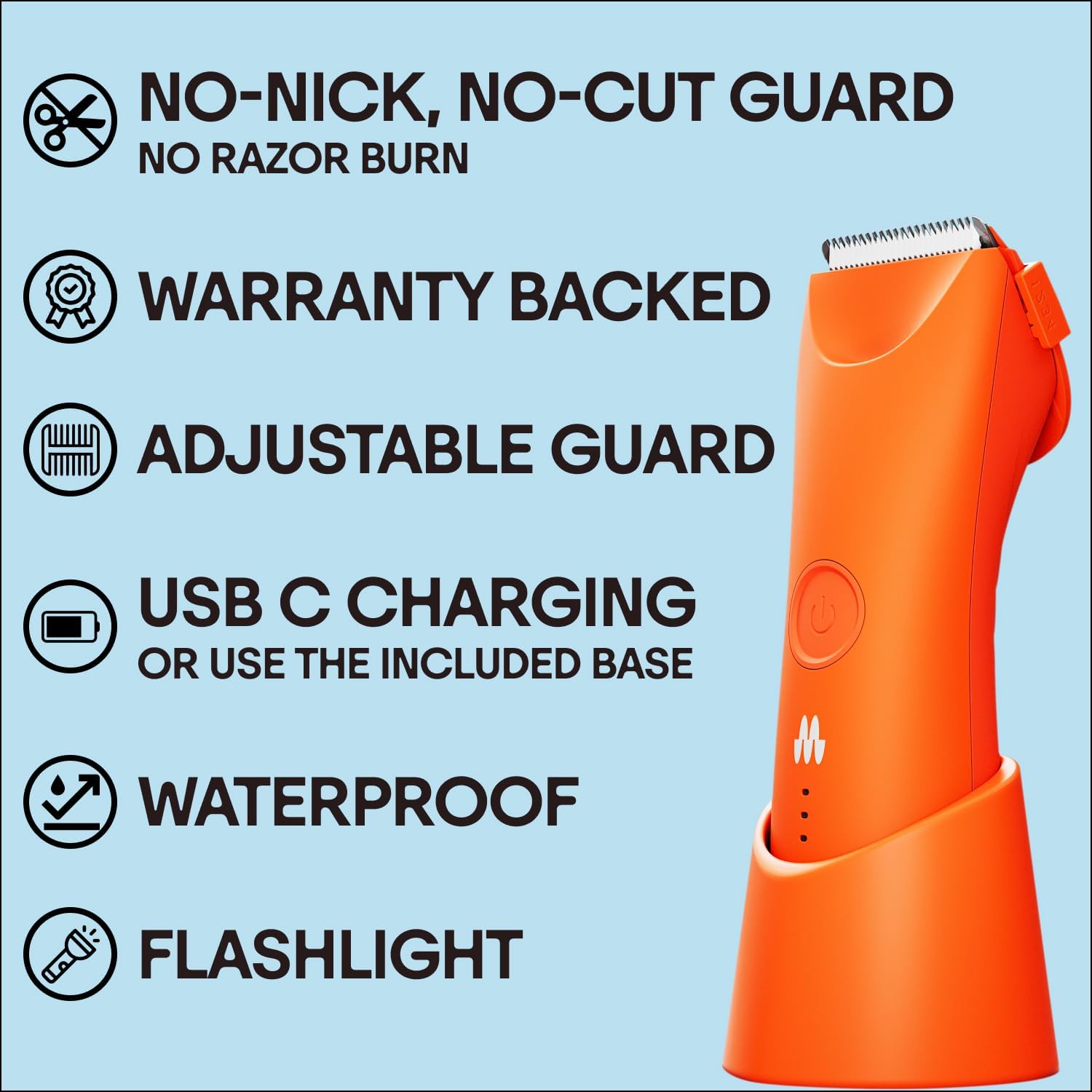 MERIDIAN Trimmer Plus Body Hair Manscaping Trimmer, Bikini Trimmer ...