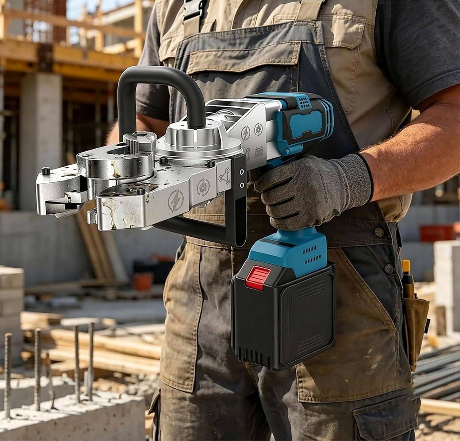WYBYYDS Handheld Sleeve Rebar Threading Machine