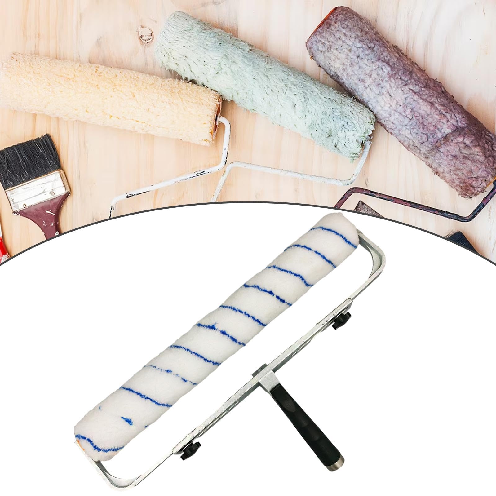 18-calowy wałek malarski i osłona, akcesoria zamienne, osłona szczotki z mikrofibry, regulowana ramka do malowania sufitowego i ściennego (styl C)