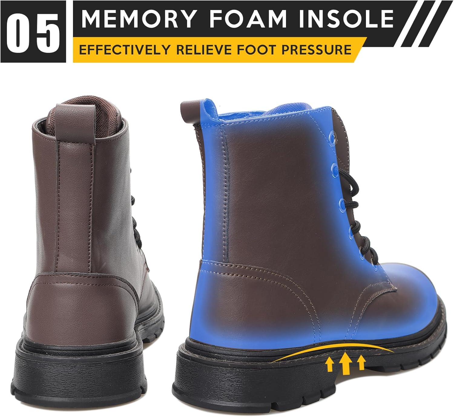 Steel Toe Boots for Women Men, Waterproof Lightweight Safety Work Boots Durability Composite toe Construction Shoes with 6" - Image 6