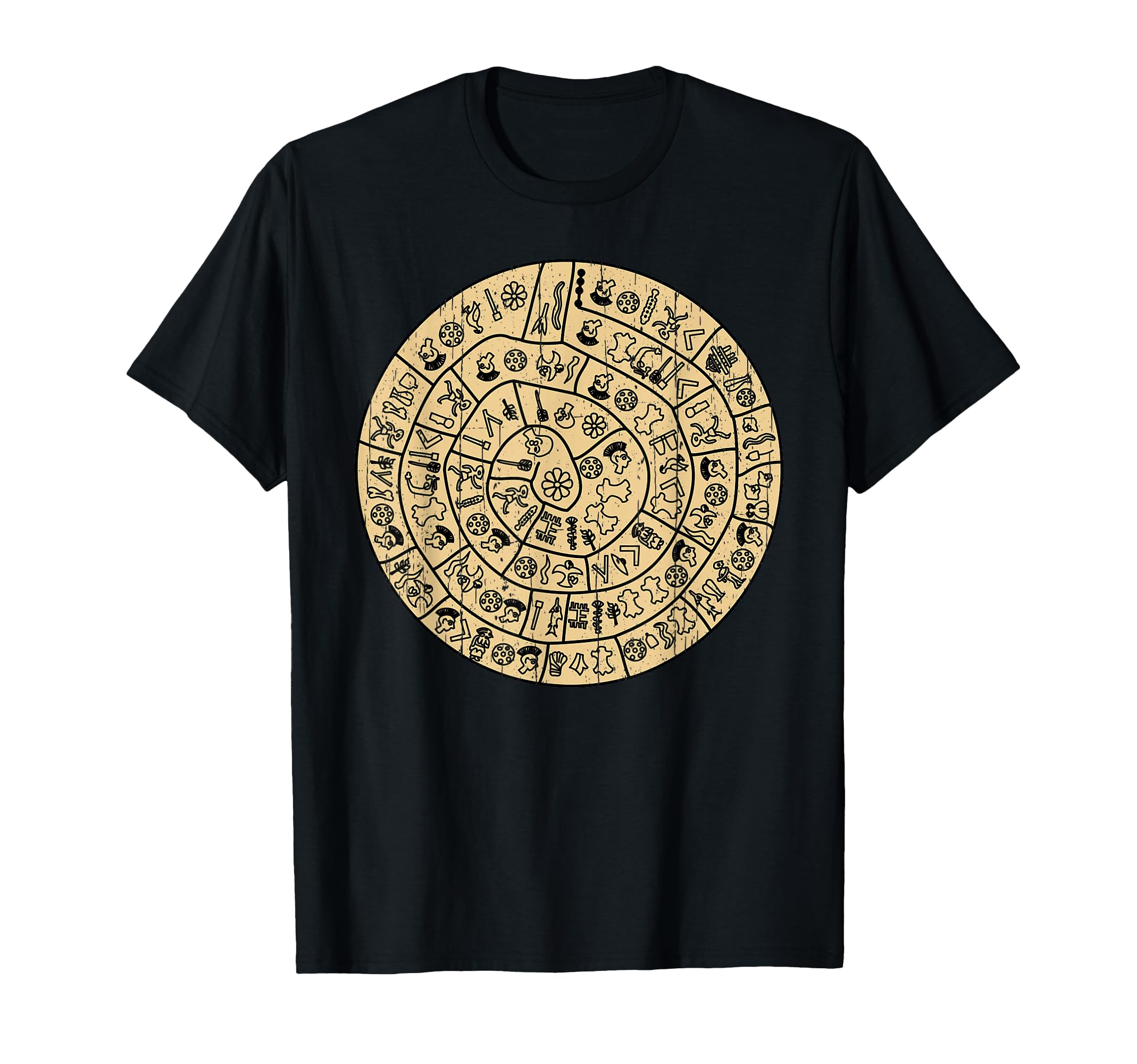Distressed Phaistos Disk from Minoan Crete T-Shirt