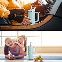 Vista 31 de Silicone Spill Stopper Set Compatible with Stanley Cup 2.0 30oz & 40oz with Straw Cover, Set of 4