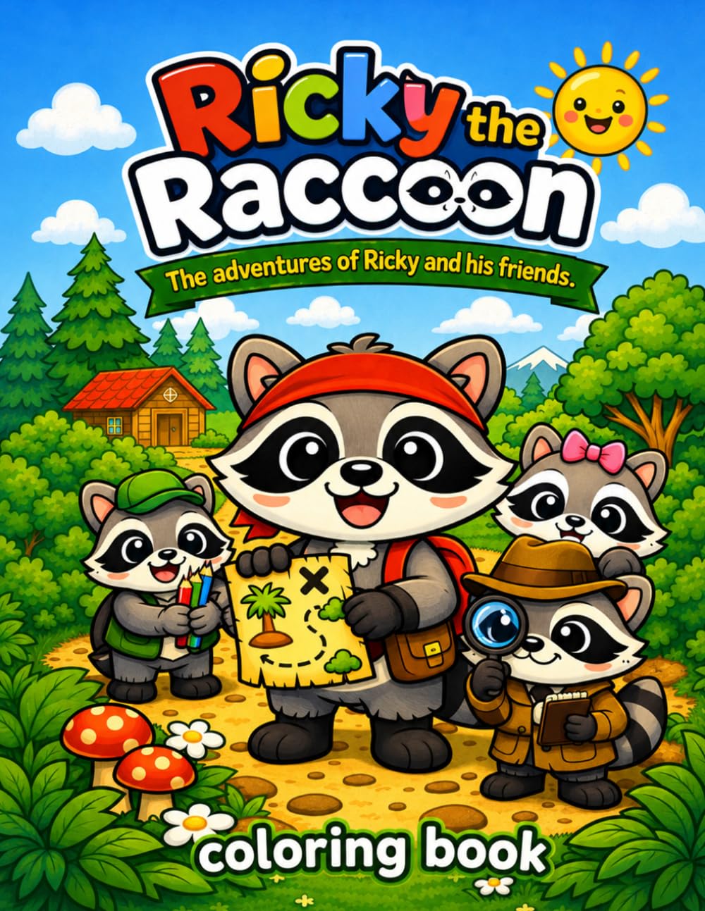 Ricky the Raccoon: The adventures of Ricky and his friends.