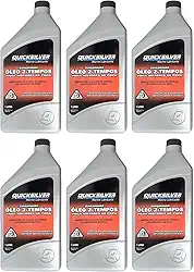Óleo Náutico Quicksilver TCW3 Original Motores Popa 6 Litros