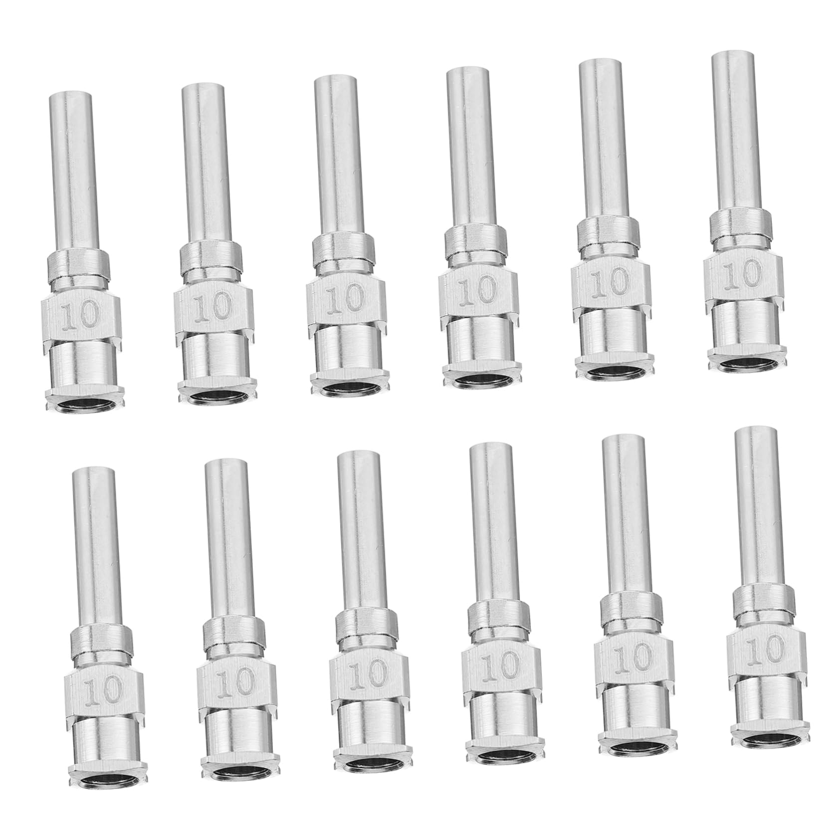 KICHOUSE 12pcs Precision Stainless Steel Tip Needles Dispensing Needles Kit for Industrial Lab Use