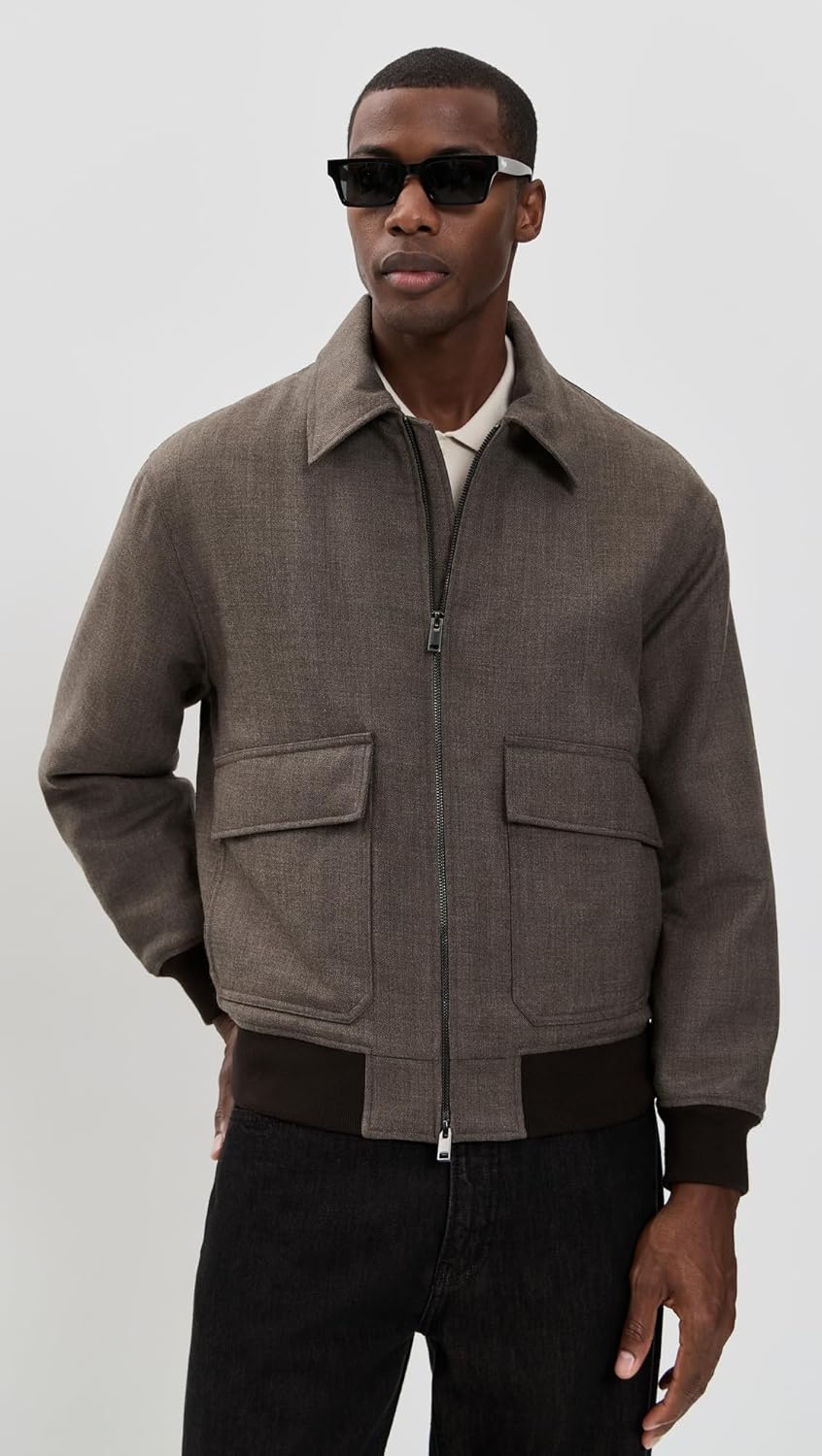 Theory Men's Modern Aviator Jacket in Dapper Roll - Image 3