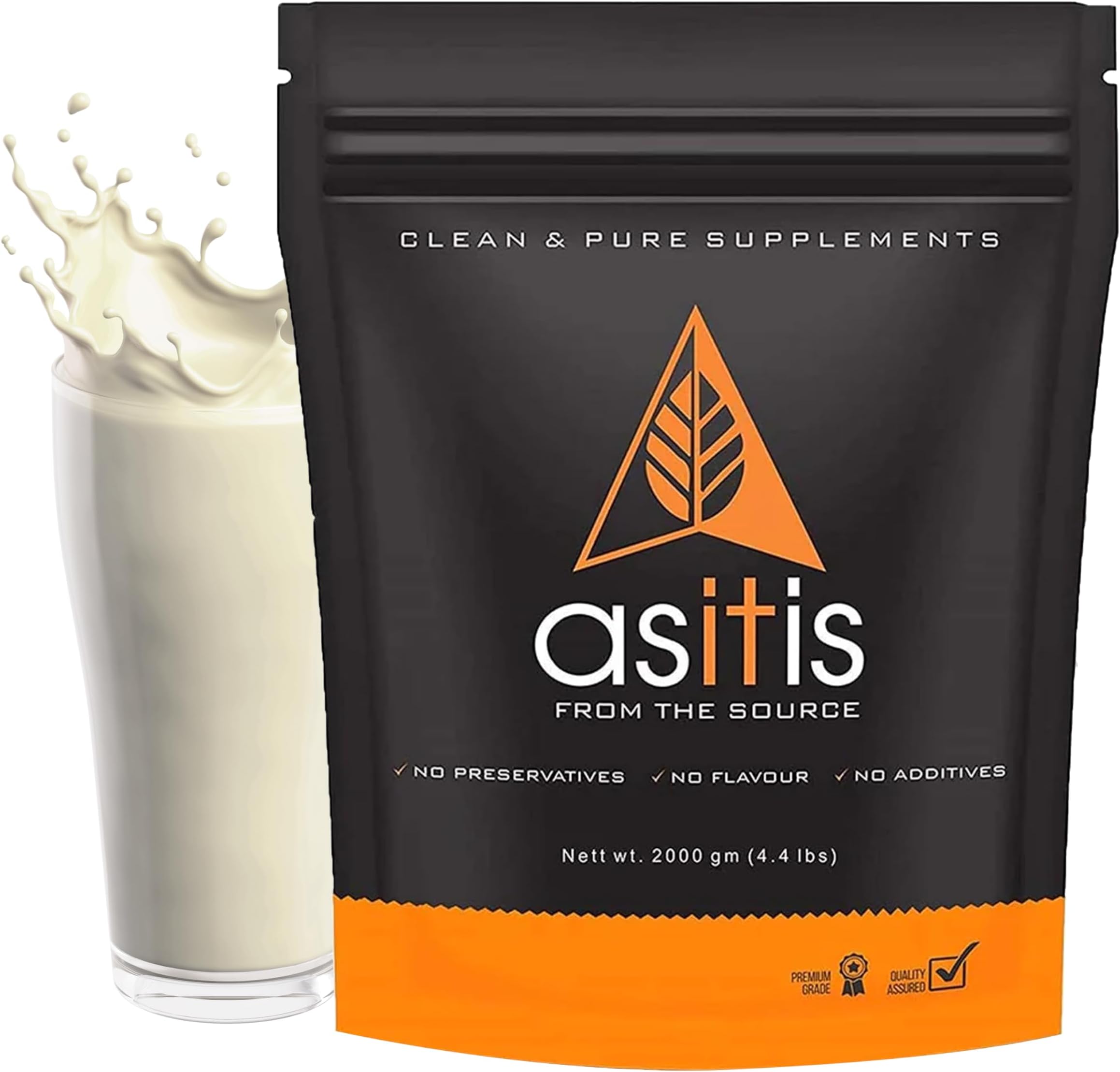 Asitis Nutrition Intact Nutrition Whey Protein Concentrate (4 kg) 66 Servings (Pack of 1), White
