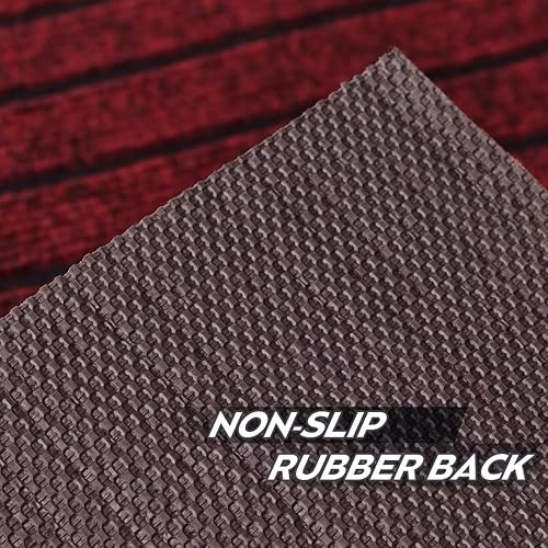 Miniatura 6 de Alfombra de pasillo de 3 x 4 pies para interiores y exteriores, alfombras de área con respaldo de goma antideslizante para pasillo, cocina, entrada,