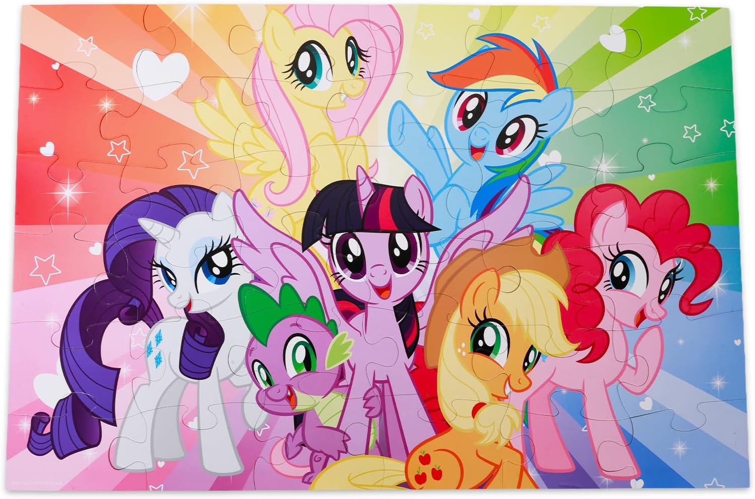 My Little Pony Floor Puzzle for Kids Set - Bundle with 36 Piece MLP Floor Puzzle, Stickers, More | My Little Pony Jigsaw Puzzles for Kids Ages 4-6
