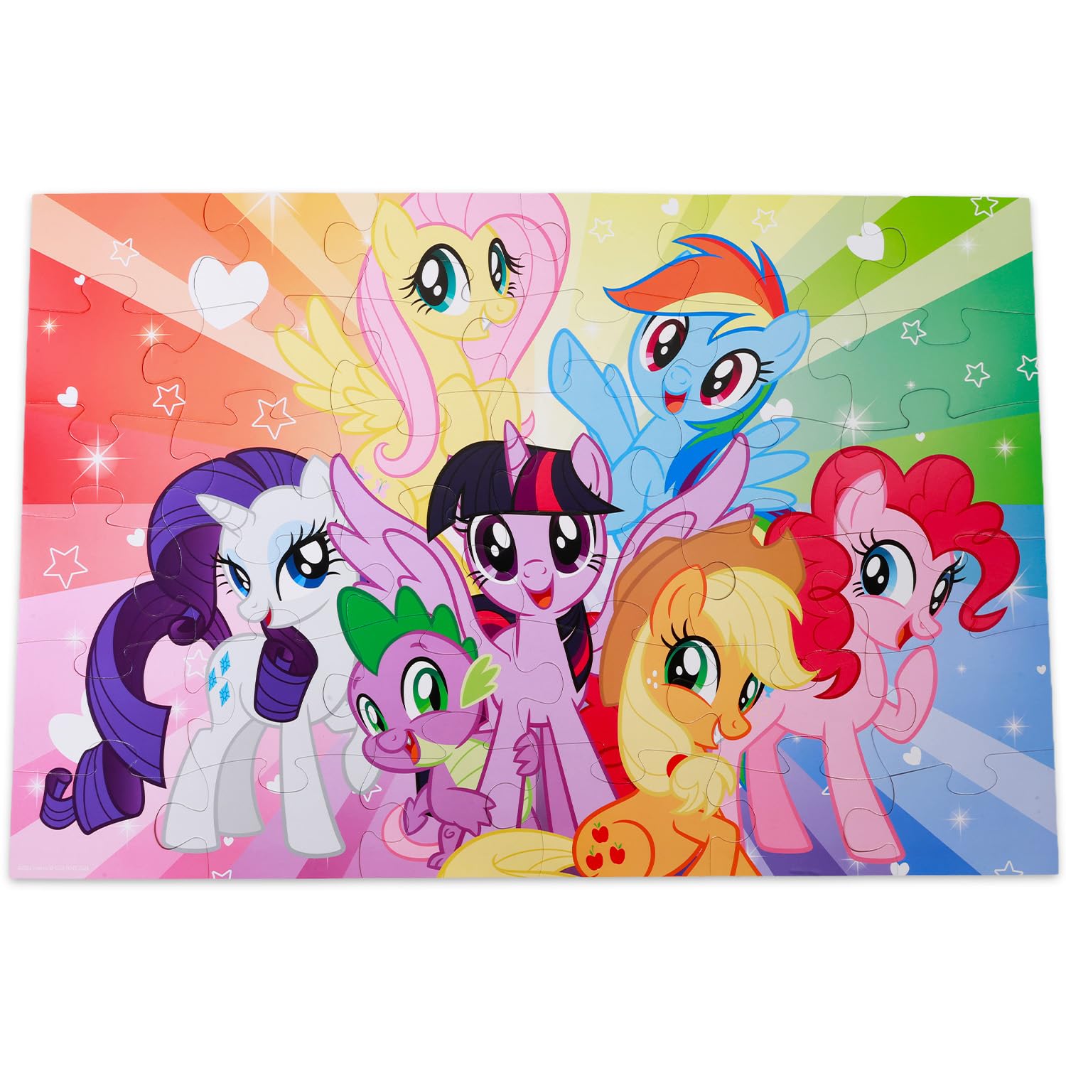 My Little Pony Puzzle de sol pour enfants – Ensemble avec puzzle de sol MLP de 36 pièces, autocollants, plus | Puzzles My Little Pony pour enfants de 4 à 6 ans