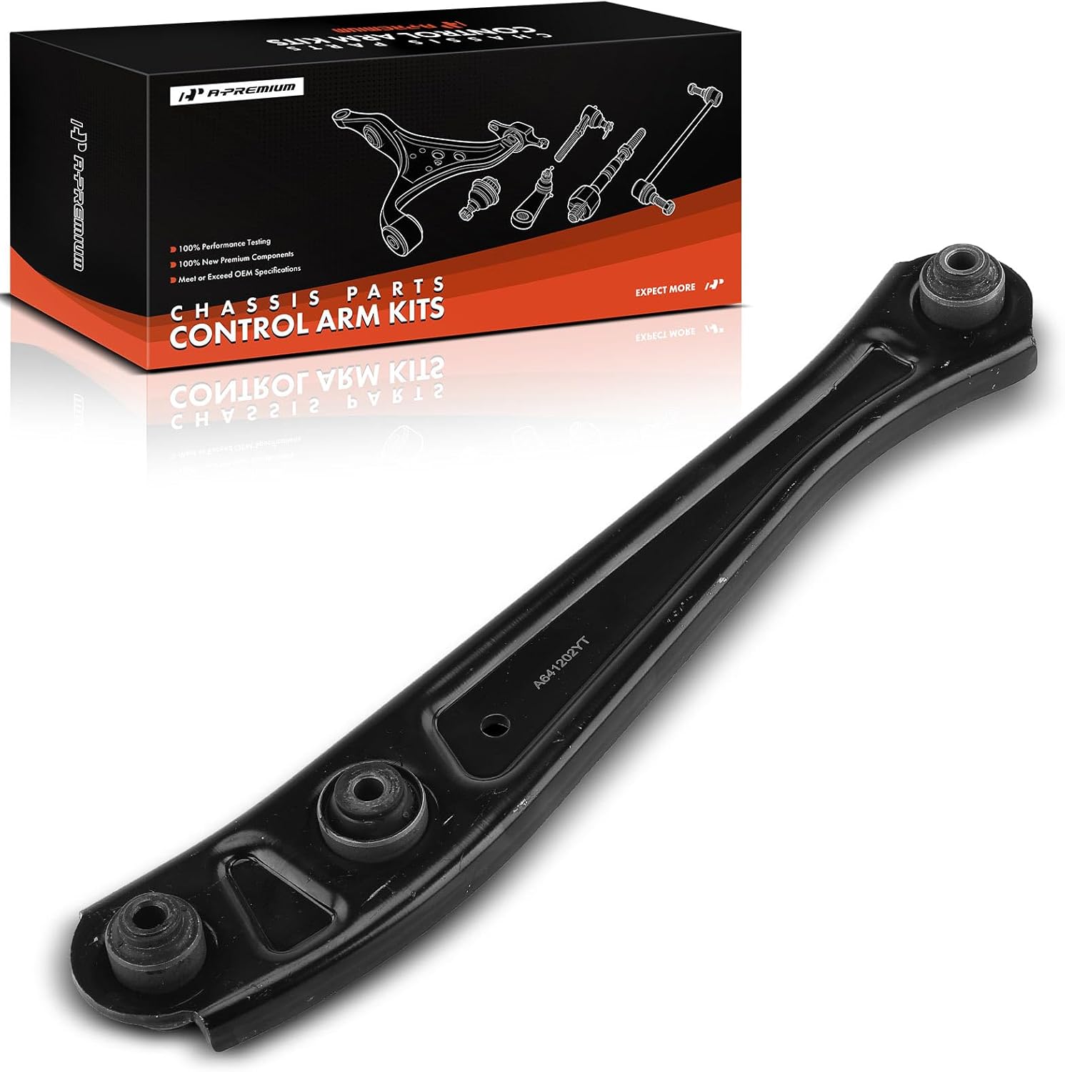 A-Premium Rear Rearward Lower Control Arm, with Bushing, Compatible with Honda Civic 1996-2000, Acura EL 1997-2000