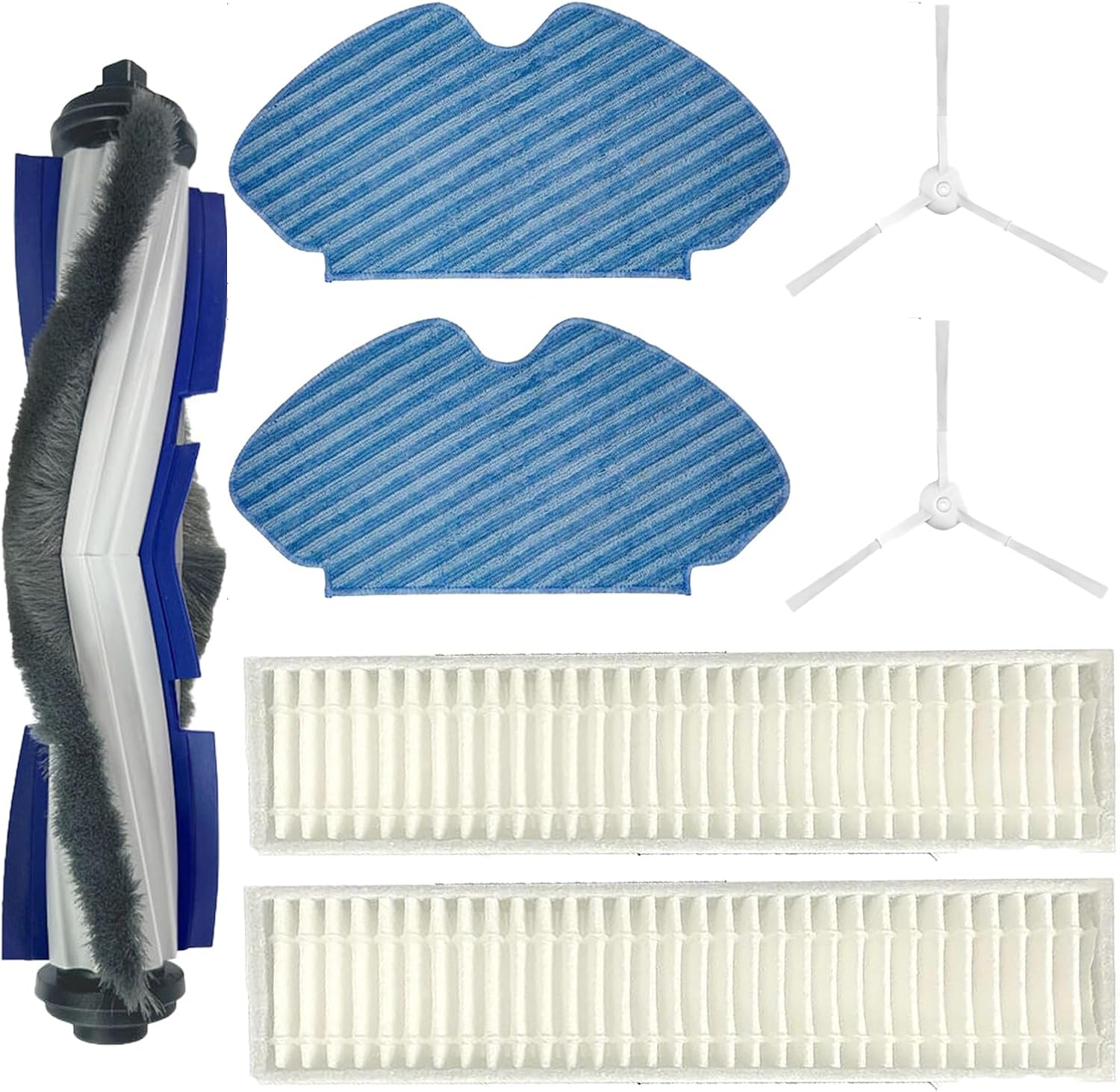 RichVibe Ersatzteile Für Tefal Rowenta X-Plorer 95 - Seitenbürsten & Filter Set