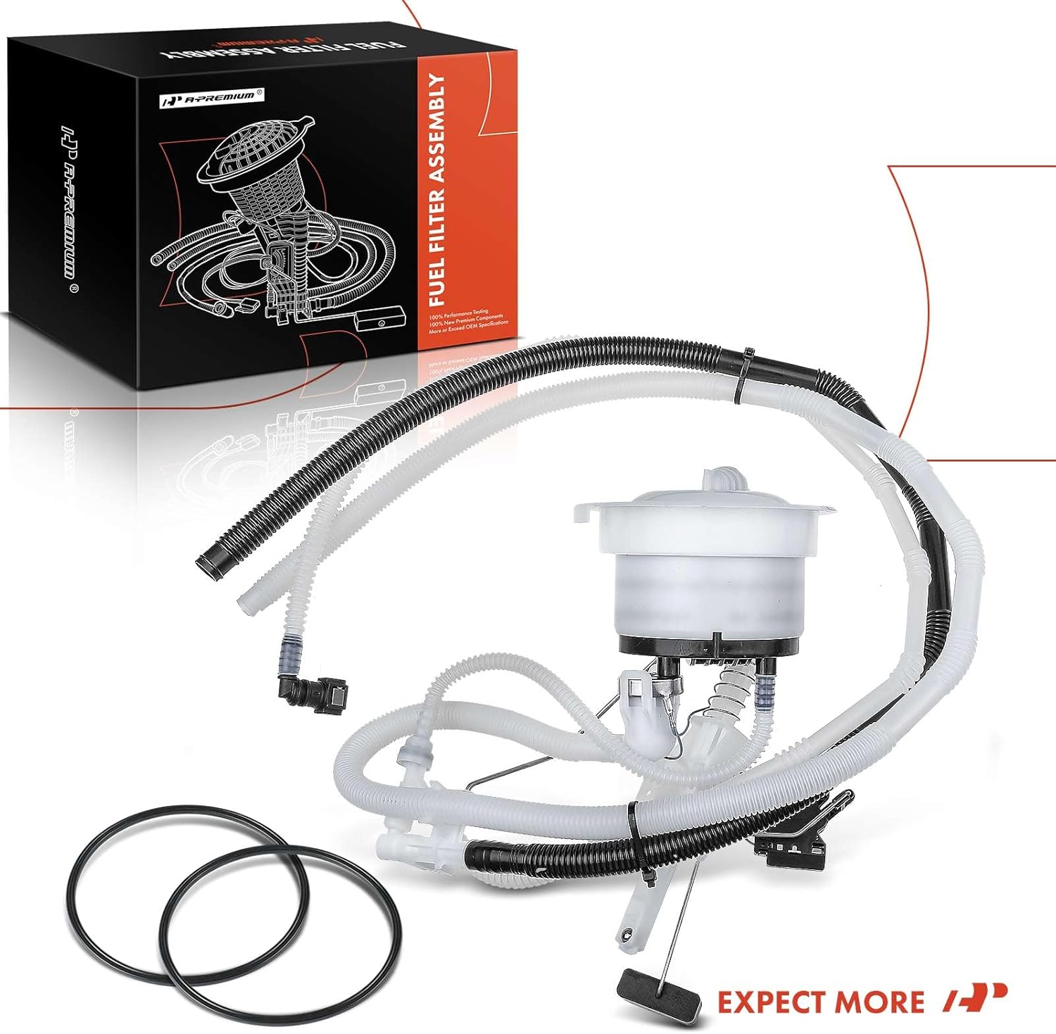 A-Premium Fuel Filter Assembly Compatible with BMW 323i, 128i, 325xi, 328i, 328i xDrive, 328xi, 330i, 330xi, 335i, 335i xDrive, 335xi, 2006-2013, 2.0L 2.5L 3.0L, Gas