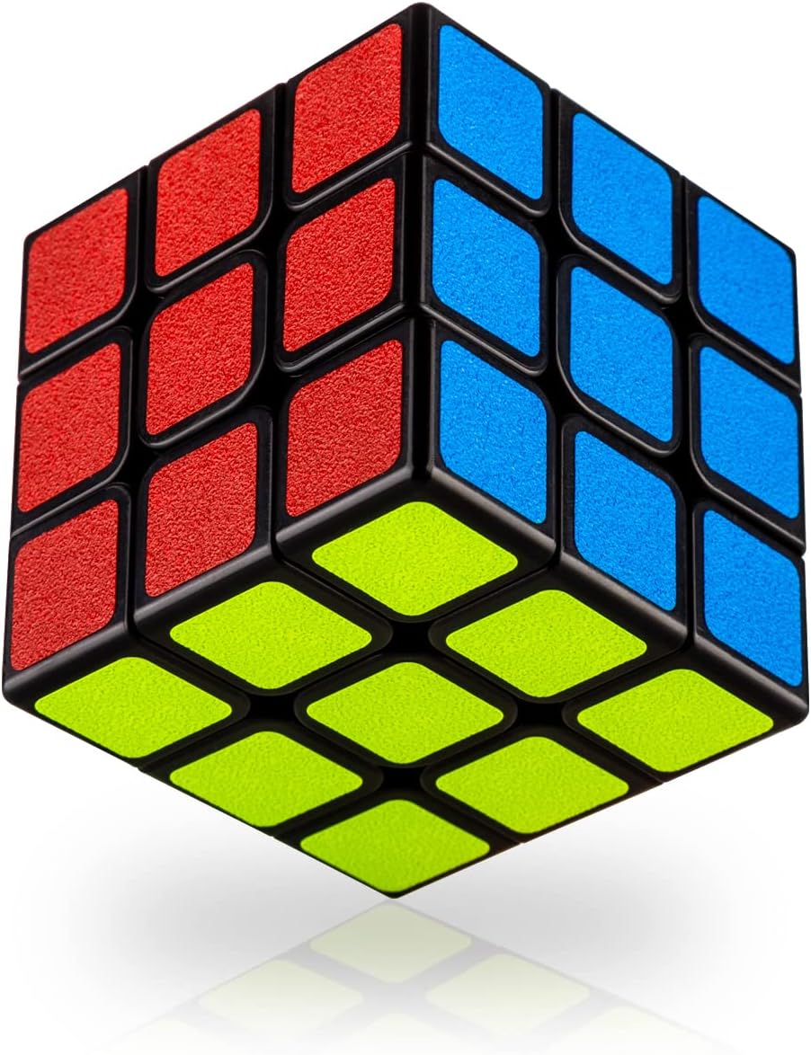 Speed Cube Smooth Turning Magic Cube 3x3x3 Brain Teaser Puzzle Cube Sticker (2.2 inches)