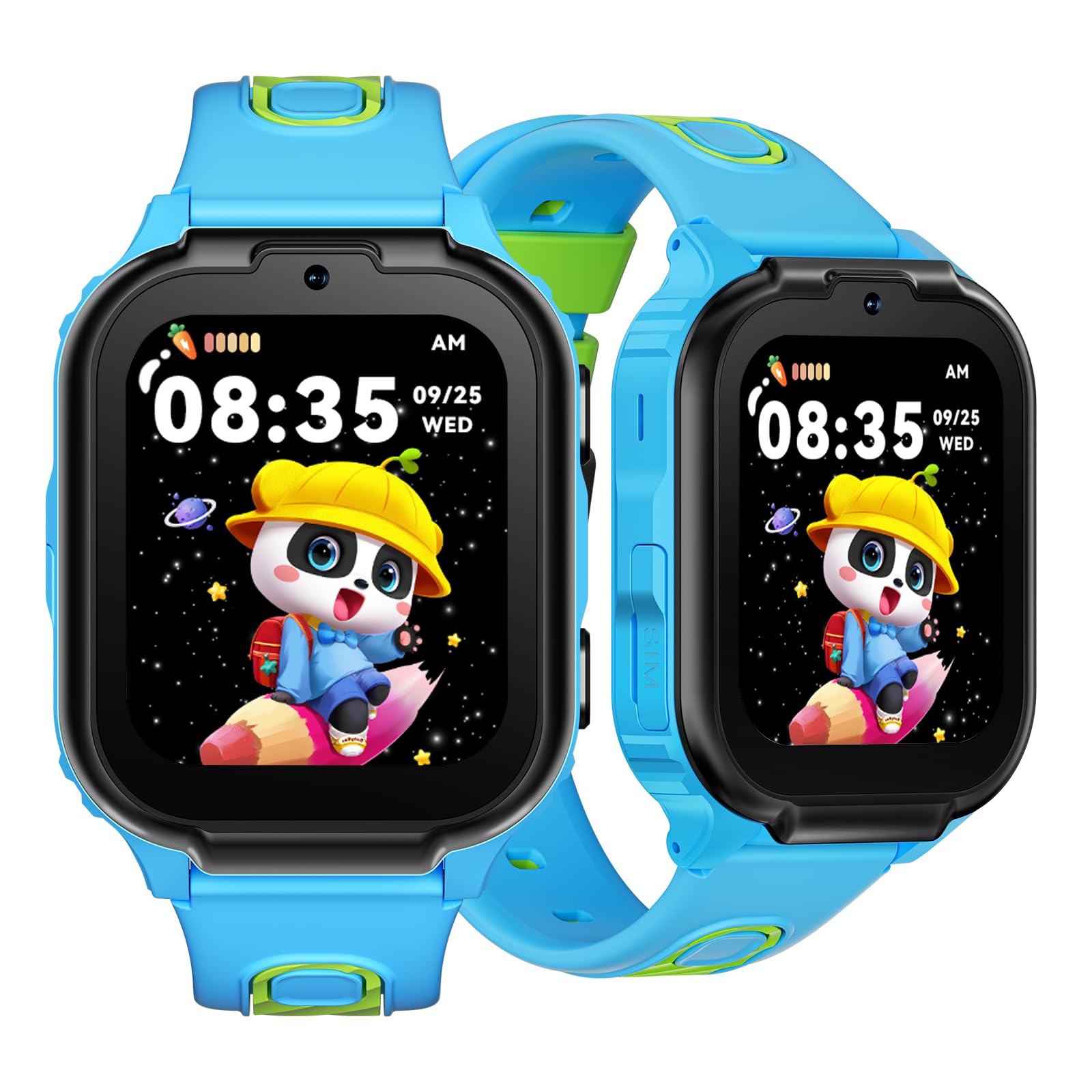 ANYSCENES1 Reloj Inteligente niño, 4G GPS Smartwatch Niños con GPS y Llamadas, Videollamada HD, SOS, Chat Voz, Modo Escuela, Podómetro,Control Parental, Resistente al Agua IPX7 para Niños Niñas