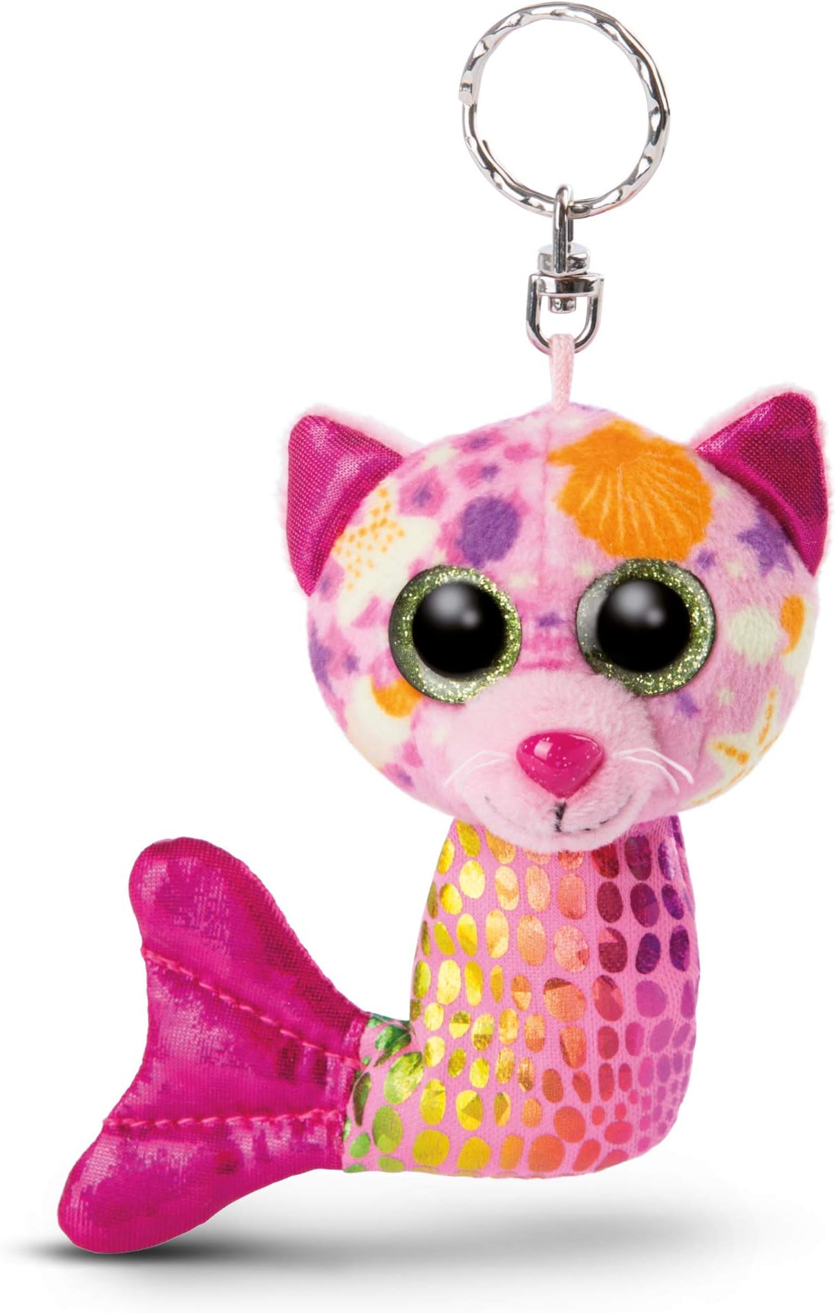 NICINICI 46821 GLUBSCHIS Keyring Mermaid Cat Aqua-Marie 11cm