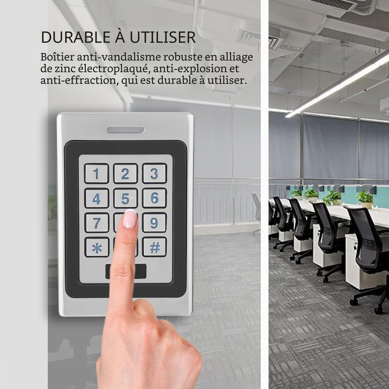 Système Imperméable de Contrôle D'accès de Porte de Sécurité de Clavier Numérique de Contrôleur D'accès de Porte de Carte d'IP68 RFID Clavier à Code Métal Contrôle d'Accès