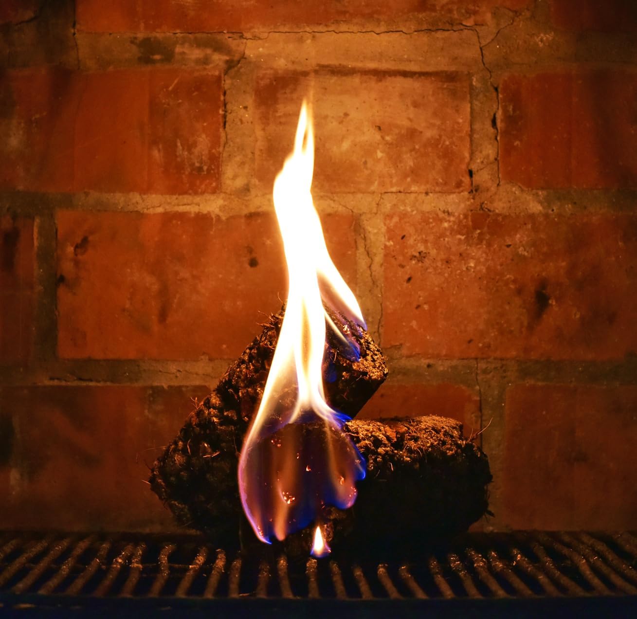 Coconut Firelog Box with 2 Logs, 40.21 Oz (Pack of 6)