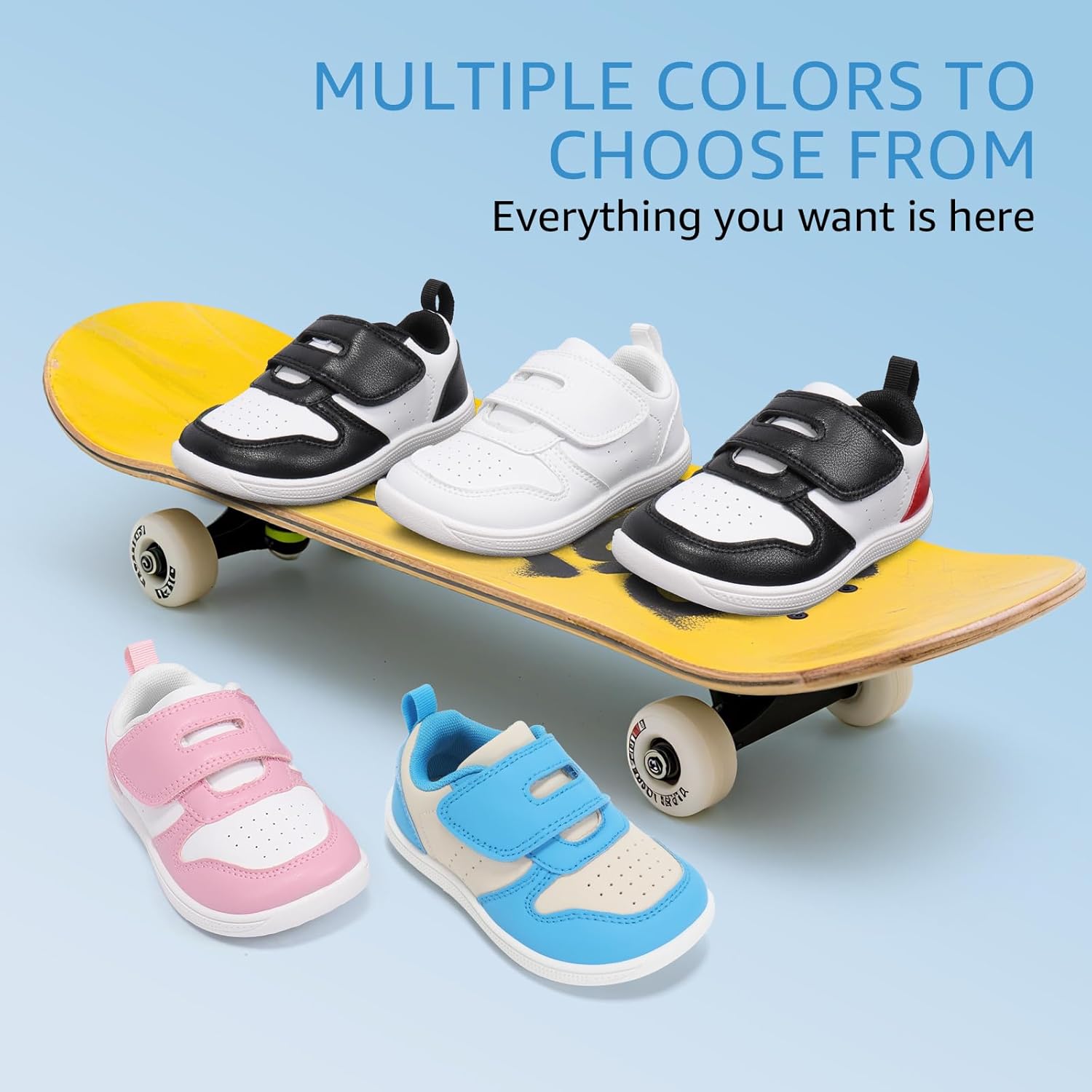 Toddler Wide Toe Box Barefoot Shoes Boys Girls Sneakers Zero Drop Kid Tennis Running Shoes Lightweight Non-Slip Comfortable Leather First Walking Shoe Outdoor Activities School - Image 9