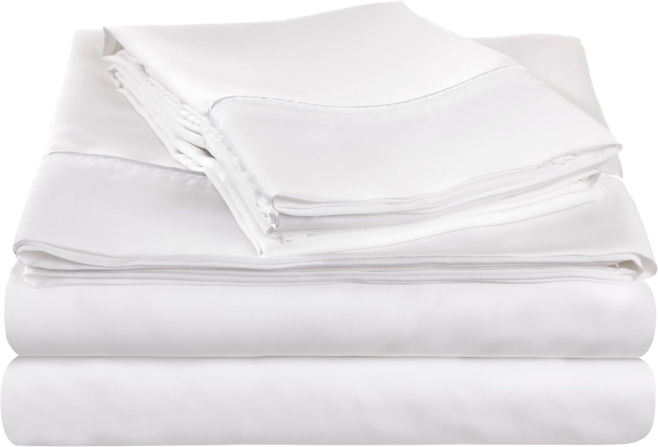 NuSleep Bedding Performance California Sheet Set with 37.5 Technology, King, White