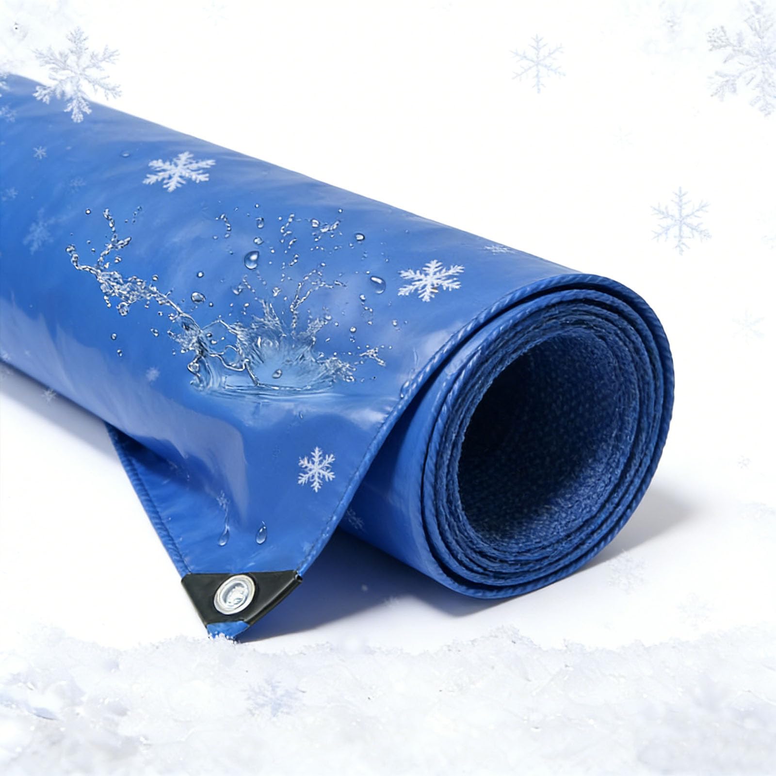 Lona de protección anti-UV y roturas 65x255 cm con cuerda para piscina