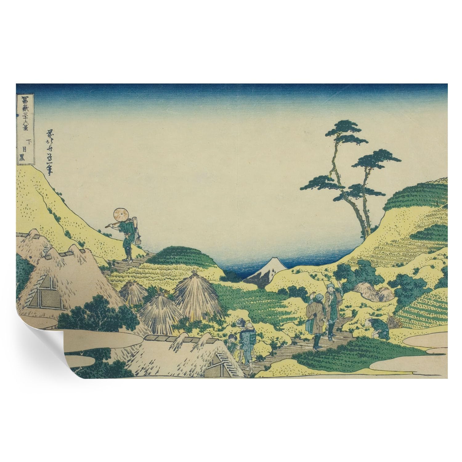 Papel pintado autoadhesivo rural de 152x104 cm para iluminar un pasillo oscuro