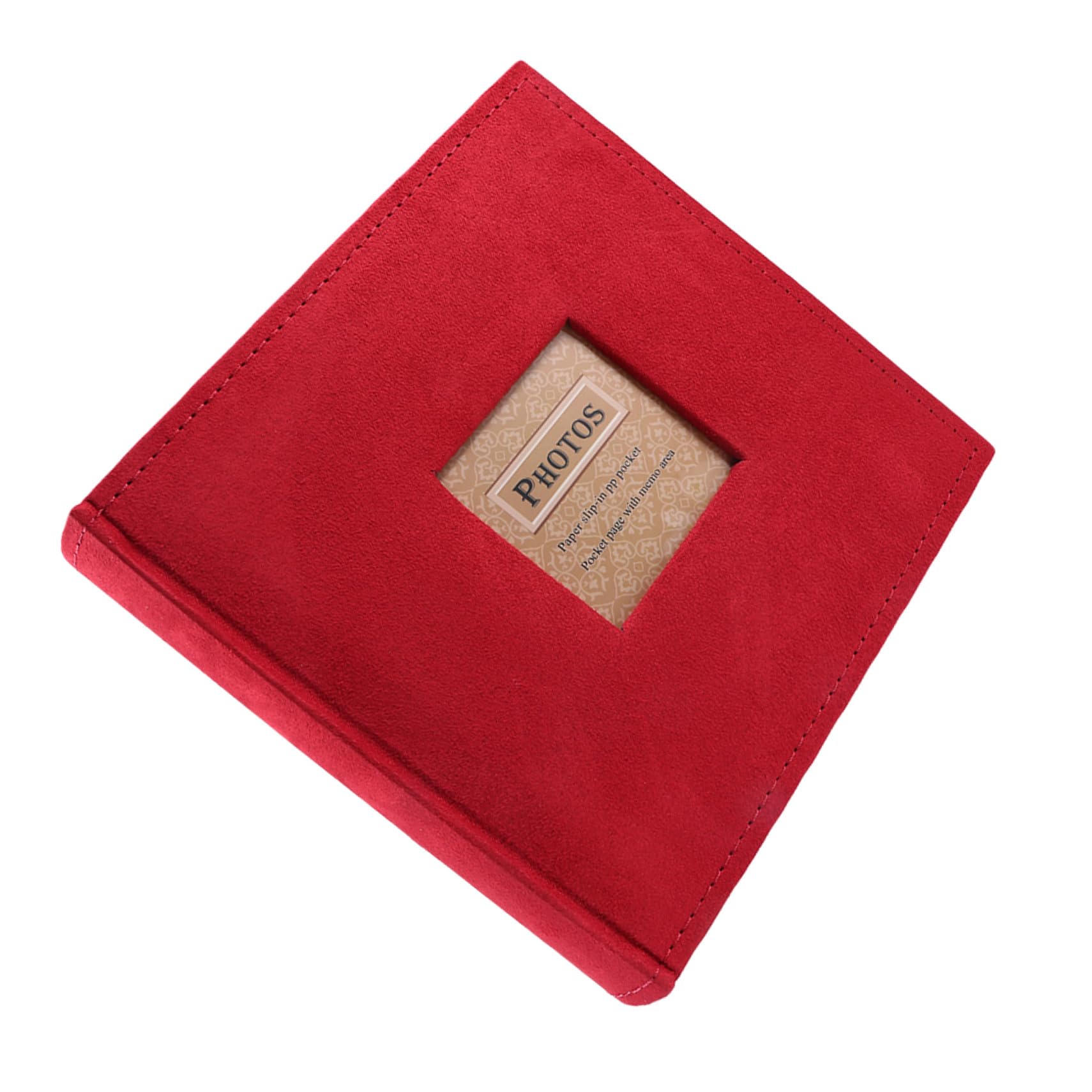 PRETYZOOM 1pieza Álbum De Fotos Infantil Diy De Álbum De Almacenamiento Para Fotos De Niño Niña Color Rojo Para Recuerdos Familiares y Anuario Escolar