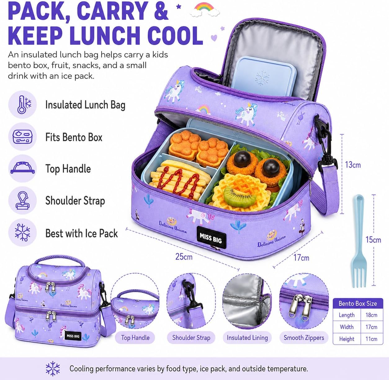 Miss Big Kids Bento Lunch Box