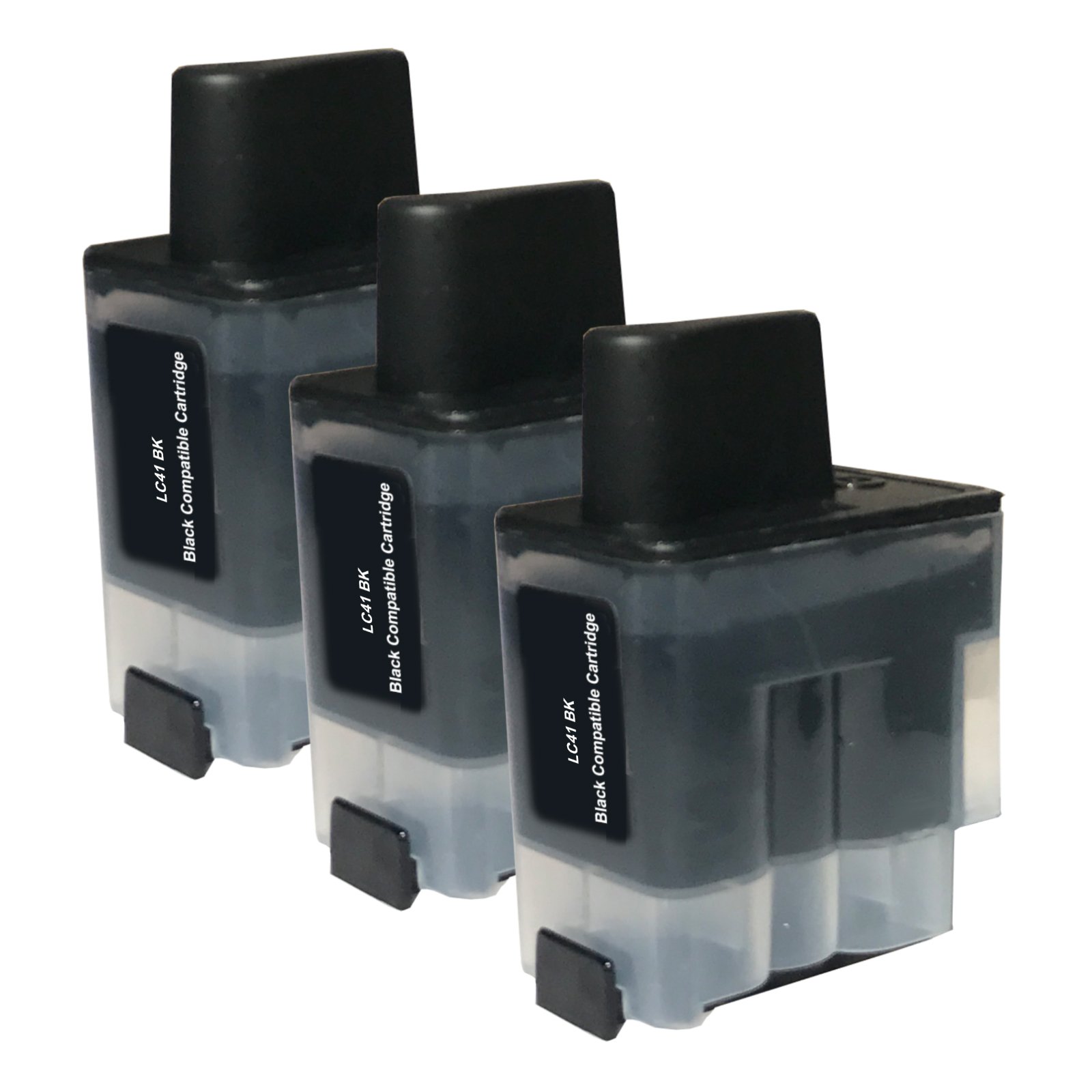 Amazon.com: 3 cartuchos de tinta negra LC41 para Brother MFC-640CW MFC-420CN  MFC-5440CN : Productos de Oficina
