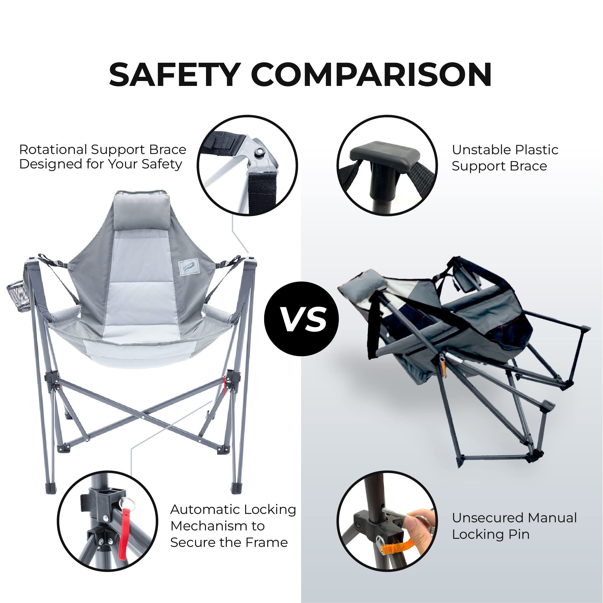 Amazon.co.jp: Camphor Designs ポータブルスイングハンモック