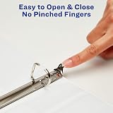 Avery® Heavy-Duty View 3 Ring Binders, 1" Slant Rings, 2 White Binders – view 4
