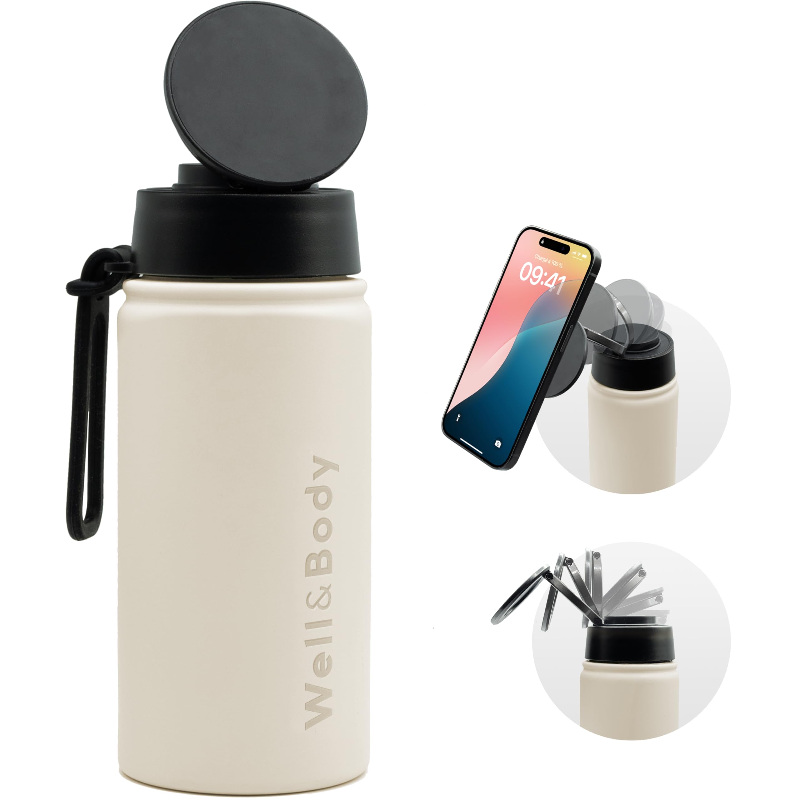 Gourde magnétique Well & Body, le trépied connecté pour vos séances de muscu
