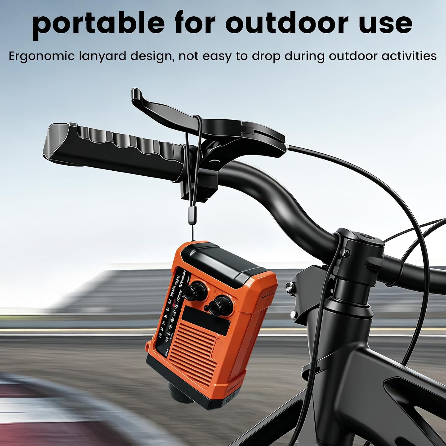 Emergency Weather Radio, NOAA Weather Alert Radio with Solar/Hand Crank/USB Charging, AM/FM Radio, LED Flashlight, Reading Lamp, Indoor Outdoor Use