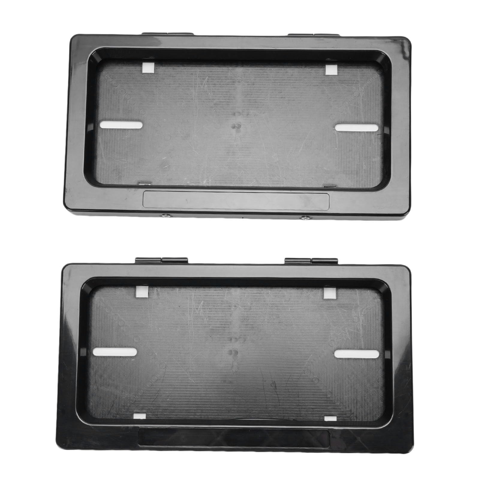 Generic 2PCS Electric Vehicle Letging Staget, Uchwyt na tablicę rejestracyjną Samochodu z Pilotem Pełna Ochrona dla Universal US Car Tablica Rejestracyjna Czarna